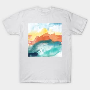 High Tide Abstract #watercolor #painting T-Shirt